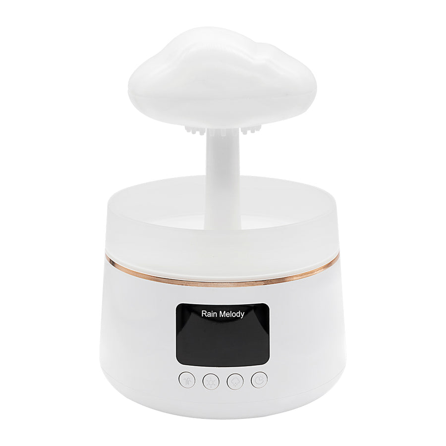 USB-Powered Smart Mushroom Humidifier 300ml Water Drip Rain Feature