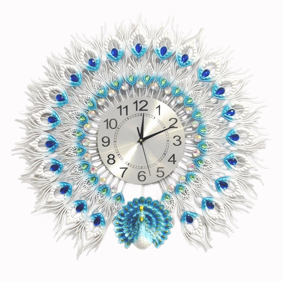 Iron Peacock Wall Clock handmade peacock wall clock Home Decor