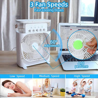 PORTABLE AIR CONDITIONER FAN | MINI EVAPORATIVE AIR COOLER USB ELECTRIC