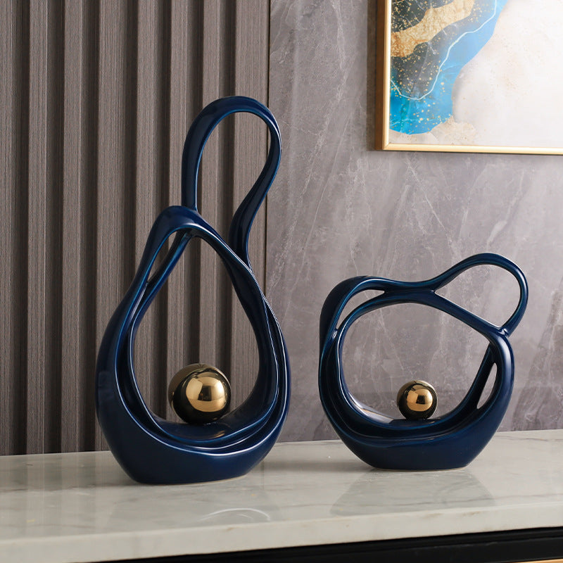 Elevate Your Space with Luxurious High-End Irregular Ceramic Ornaments | Nordic Modern Home Accents