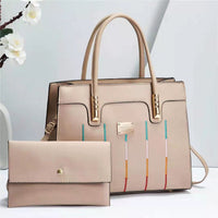 2 Piece Luxury Leather Tote Product Women Handbag Set Bags