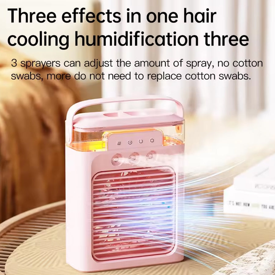 PORTABLE AIR CONDITIONER FAN | MINI EVAPORATIVE AIR COOLER USB ELECTRIC