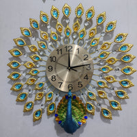 Iron Peacock Wall Clock handmade peacock wall clock Home Decor