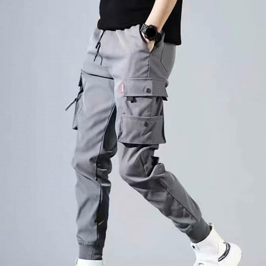 Summer New Multi-pocket Cargo Pants | Elastic Plus Size Men's Pants & Trousers cargo trousers