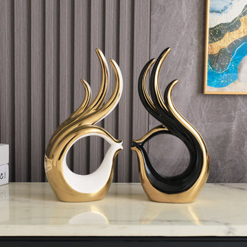 Elevating Home and Hotel Spaces with Luxurious Abstract Decor