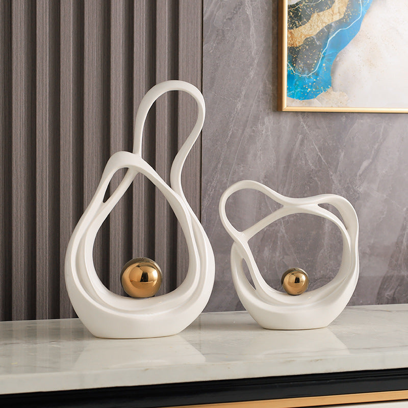 Elevate Your Space with Luxurious High-End Irregular Ceramic Ornaments | Nordic Modern Home Accents