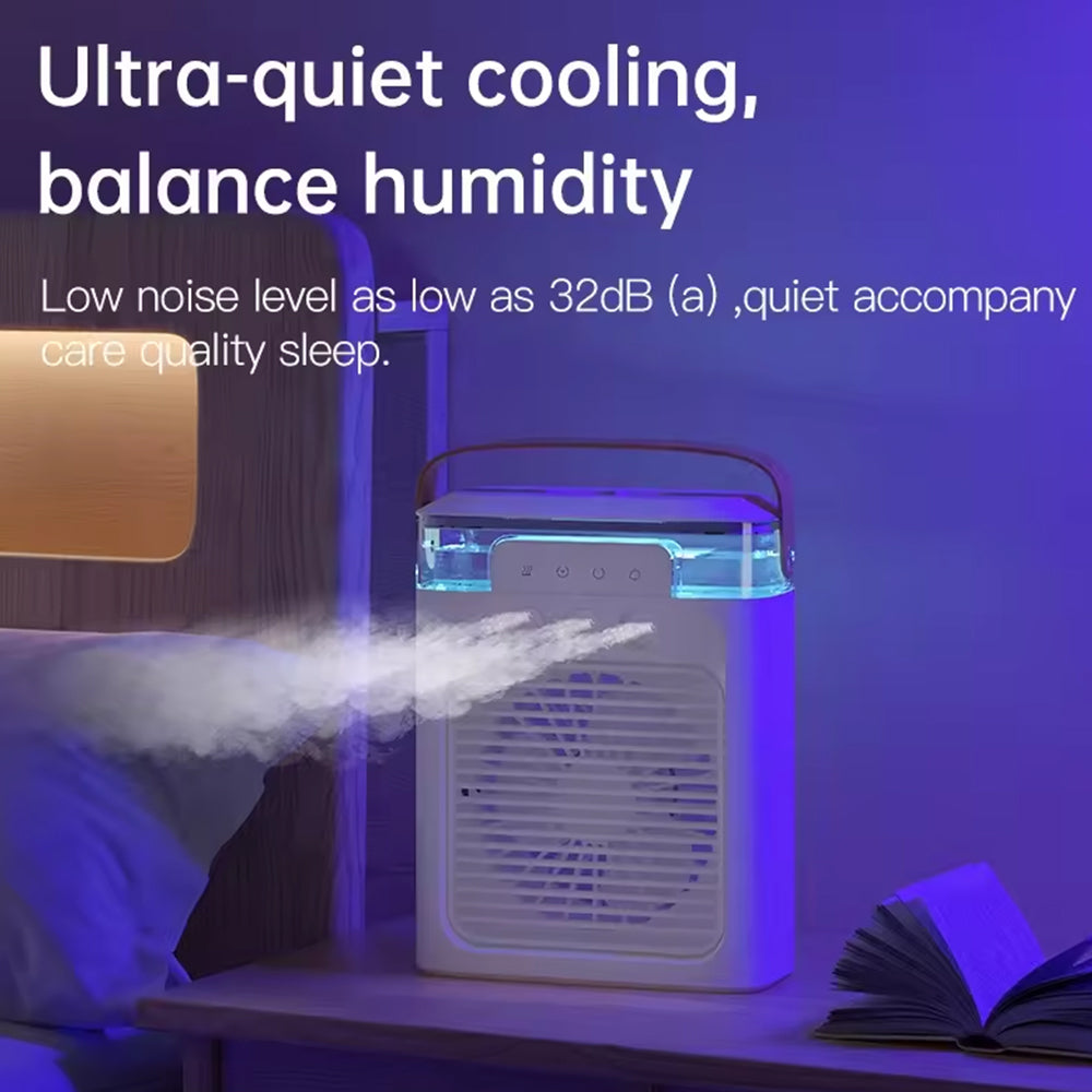 PORTABLE AIR CONDITIONER FAN | MINI EVAPORATIVE AIR COOLER USB ELECTRIC