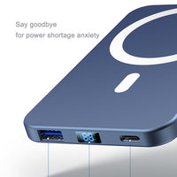 Wireless Charger Power Bank 5000/10000mAh Dual USB Magnetic Powerbank for iPhone 12 Charging