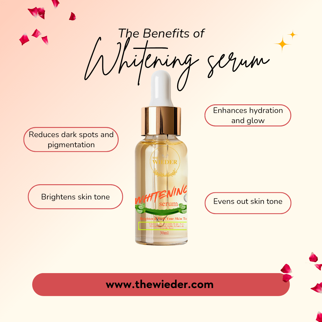 Whitening Serum for Glowing & Even Skin Tone | Advanced Brightening Formula - Thewieder