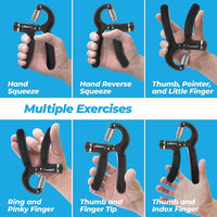 R-Shape Adjustable Hand Grip Sports Strength